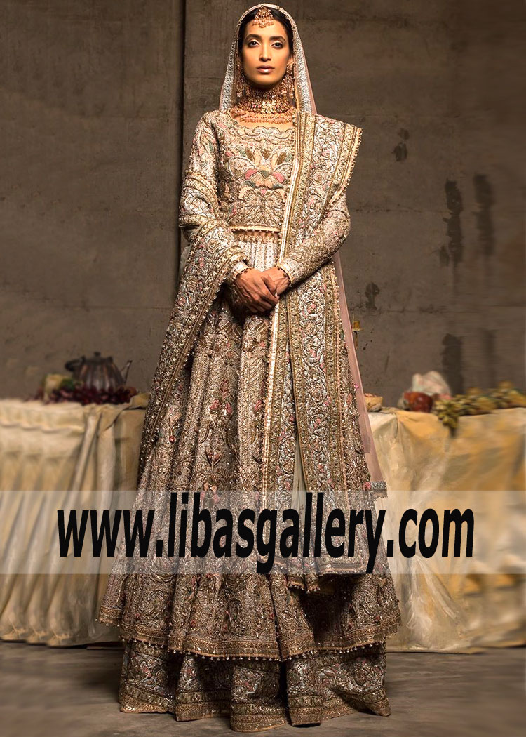 Majestic Mauve Iris Bridal Lehenga